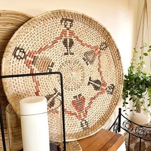 Extra Large Vintage Handwoven Basket